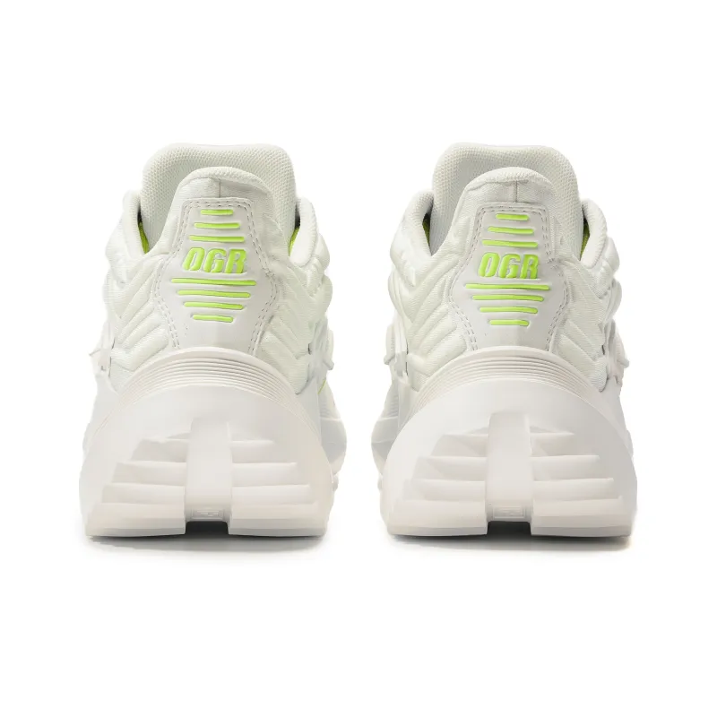 OGR Mecha Classic 2.0 Collection Low-Top Chunky Sneakers Unisex White-4