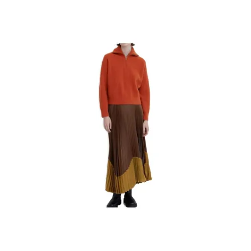 UNIQLO X Clare Waight Keller Co-branded Collection Sweaters Women's Orange Red