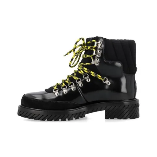 OFF-WHITE Gstaad Lace Up Boot Black