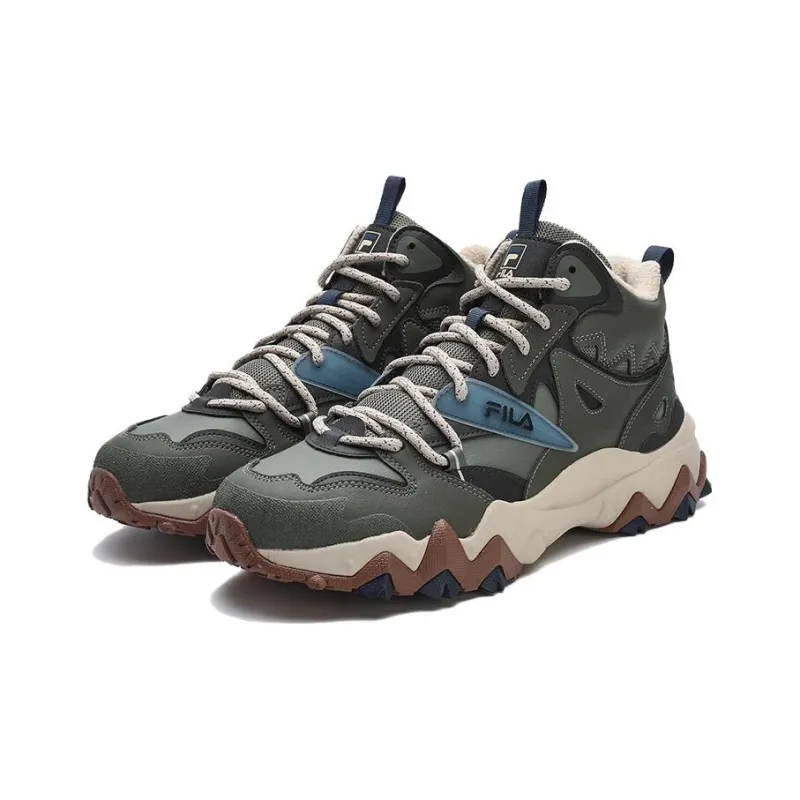 FILA Vintage Sport Sneakers 'Olive Green White'-1