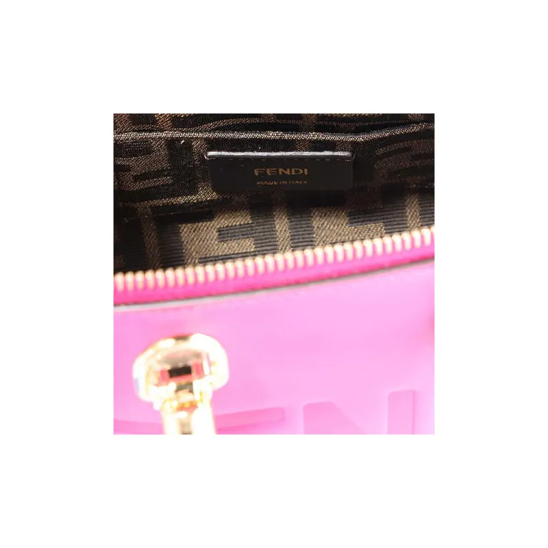 FENDI By The Way Series Calfskin Boston Bag Shoulder Bag Crossbody Bag Mini Women's Fuchsia-2
