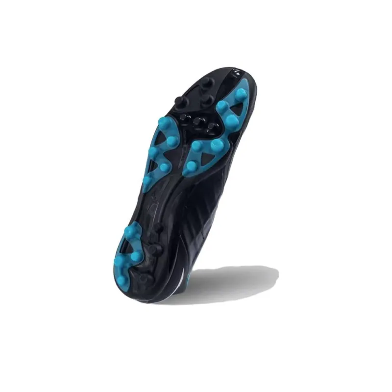 Mizuno Rebula AG Artificial Ground Artificial Ground Abrasion Resistant Soccer Shoes Men's Black Blue-4