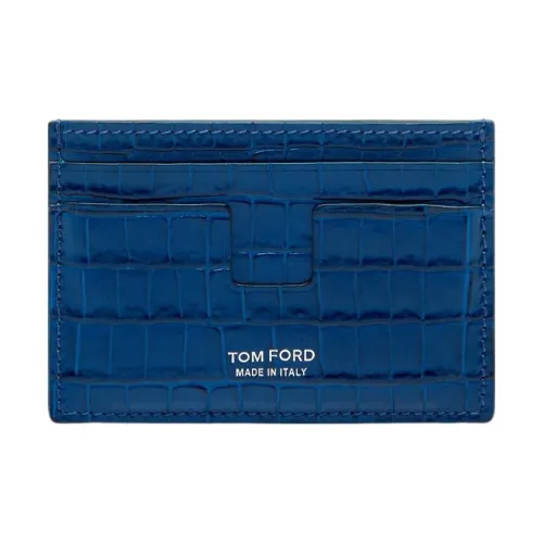 TOM FORD Leather Card Holder Card Holder Men's Ultramarine Blue