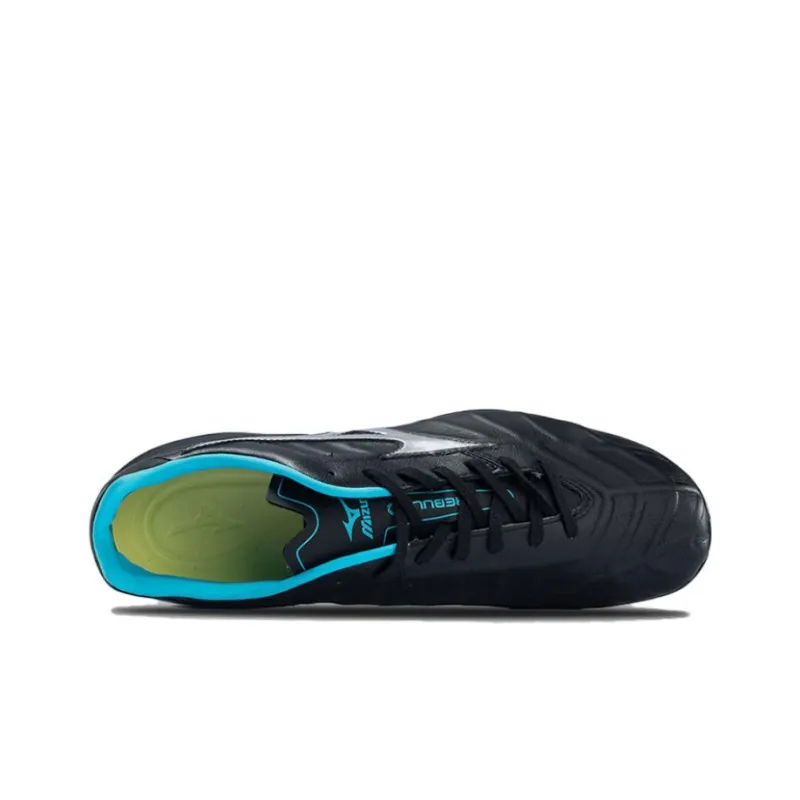 Mizuno Rebula AG Artificial Ground Artificial Ground Abrasion Resistant Soccer Shoes Men's Black Blue-3