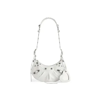 Balenciaga Le Cagole Shoulder Bag Xs White