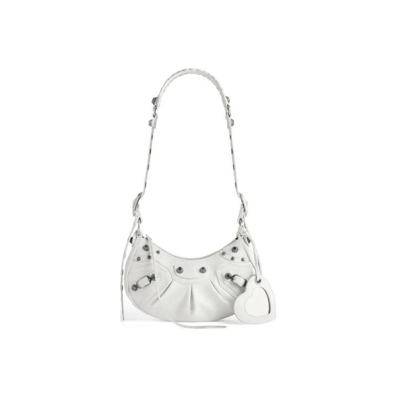 Balenciaga Le Cagole Shoulder Bag Xs White-0