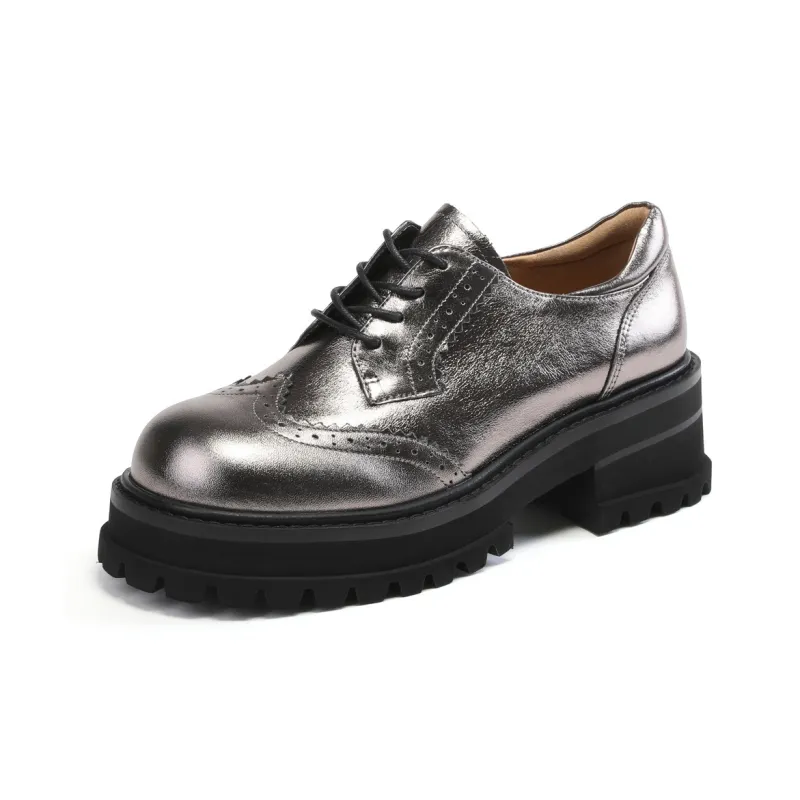 ST&SAT Loafers Women's Low Top Silver/Black-4