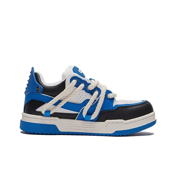 GOODBRAND Height Increasing Slip Resistant Mid Top Skateboard Shoes Unisex Obsidian Blue-2