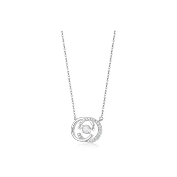 KADER S925 Silver Necklaces Women's Silver White