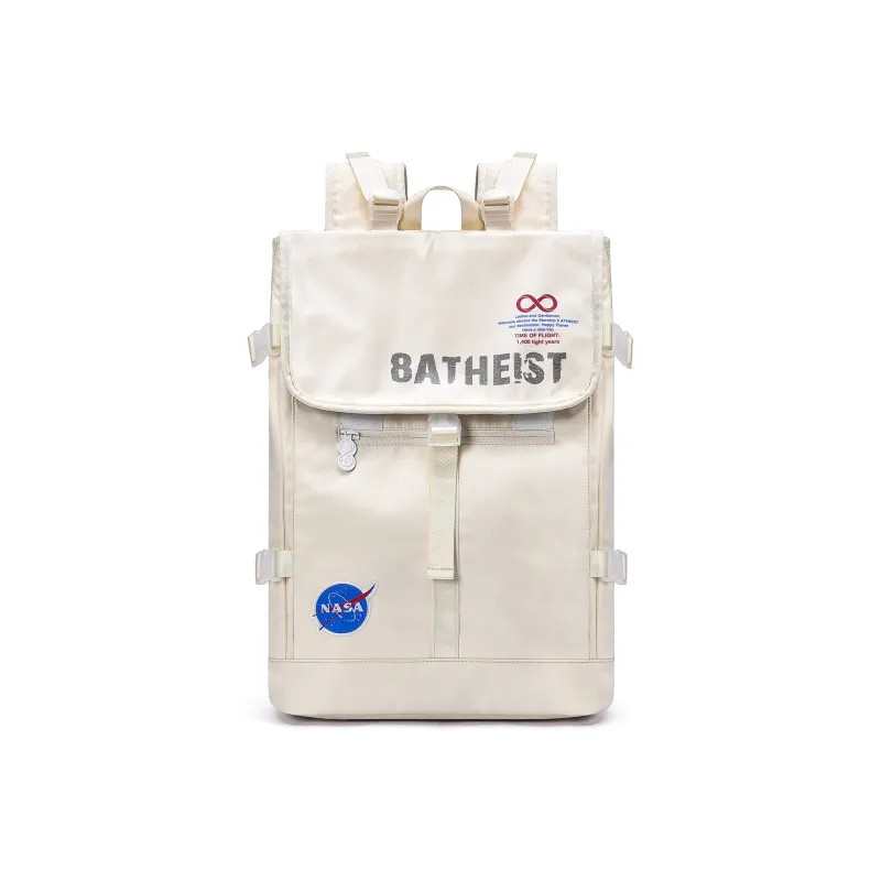 8atheist NASA Collaboration Polyester Backpack Unisex Ecru Color Blocking-10