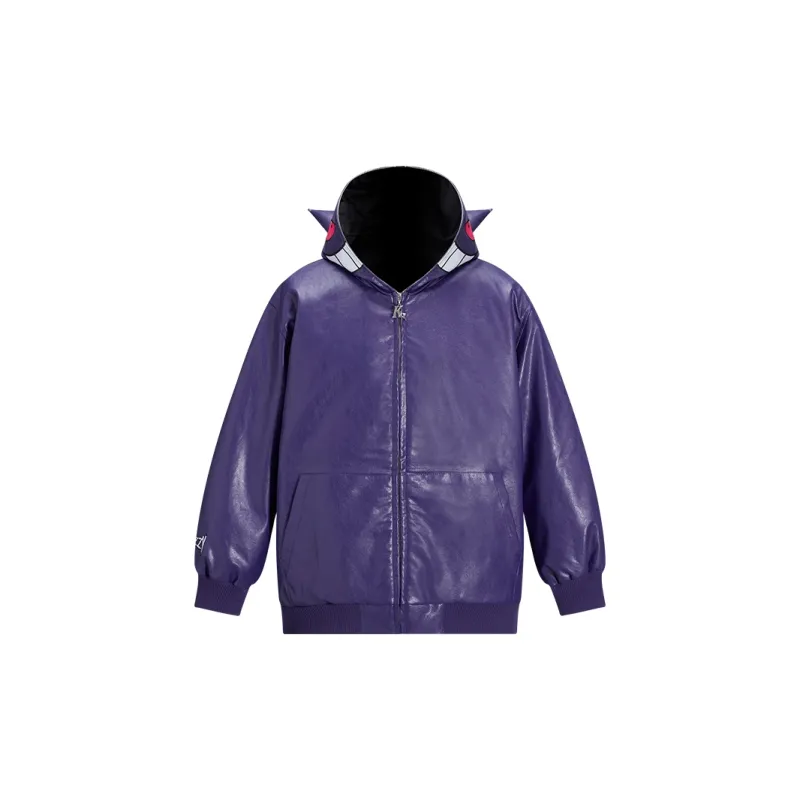 KAKAZZY Leather Jackets Unisex Purple-3