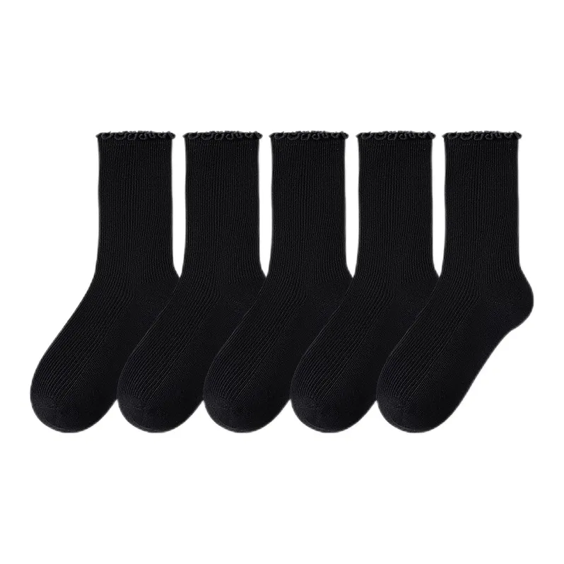 MIIOW Mid-Calf Socks Women's 5 Pack-10
