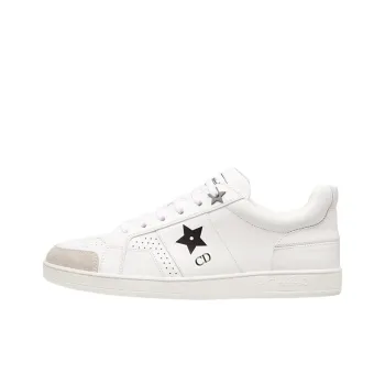 DIOR Star Platform Shoes Low Top Skateboard Shoes Women's White