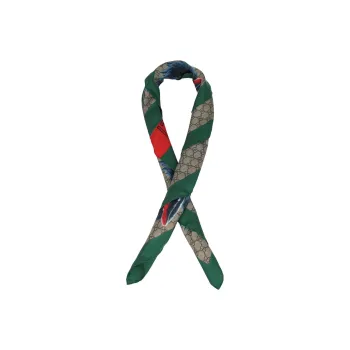 GUCCI Silk Scarves Women's Green