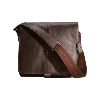 COACH Map Glove Tanning Shoulder Bag Crossbody Bag Large Size Men's Brown
