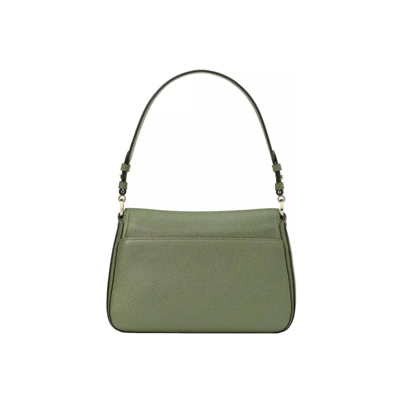 Kate Spade Hudson Litchi Grain Leather Portable Crossbody Bag Shoulder Bag Medium Size Women's Green-2