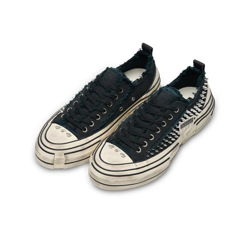 XVESSEL Canvas Shoes Unisex Low Top White-3