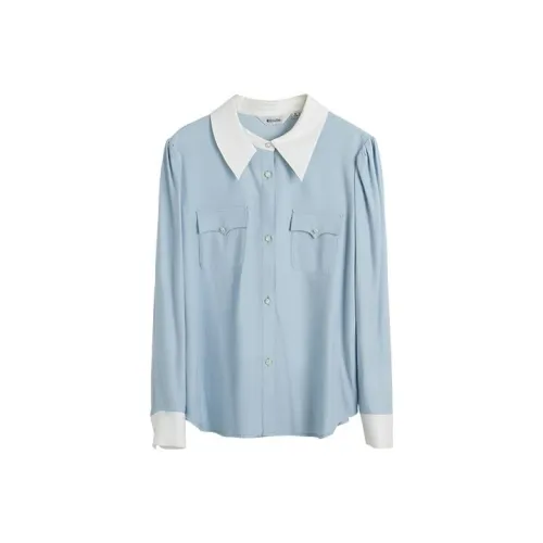 Olrain Shirts Women's Light Blue