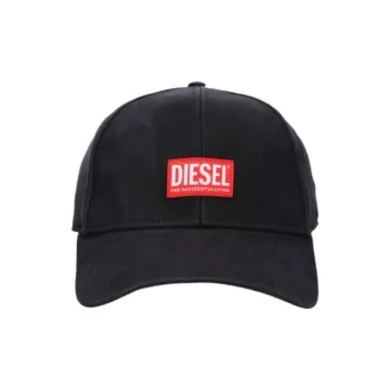 DIESEL Corry-Jacq-Wash Logo-Patch Baseball Cap