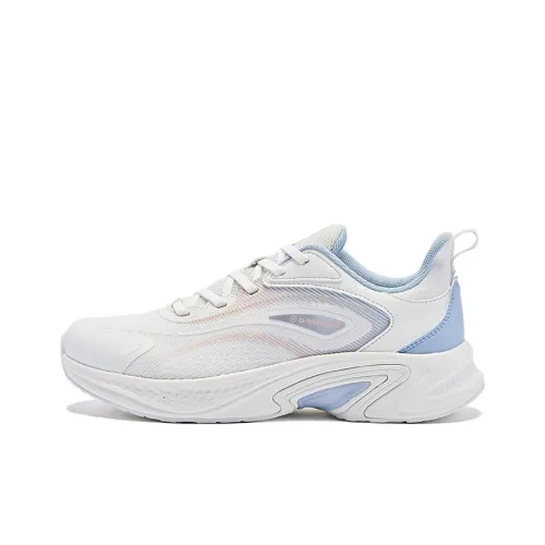 QIAODAN Cushioning Lightweight Low-Top Running Shoes Women's Black White