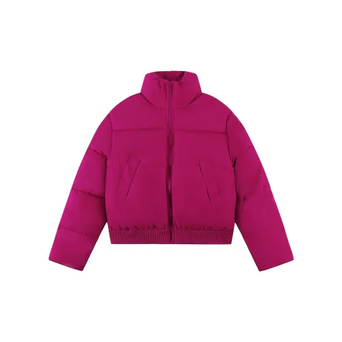 Udon House Puffer Jackets Women's Rose Red