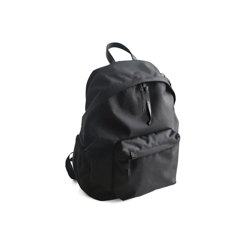 MYBRANDORIGINAL Ballistic Nylon Backpack Student Backpack Unisex Black-2