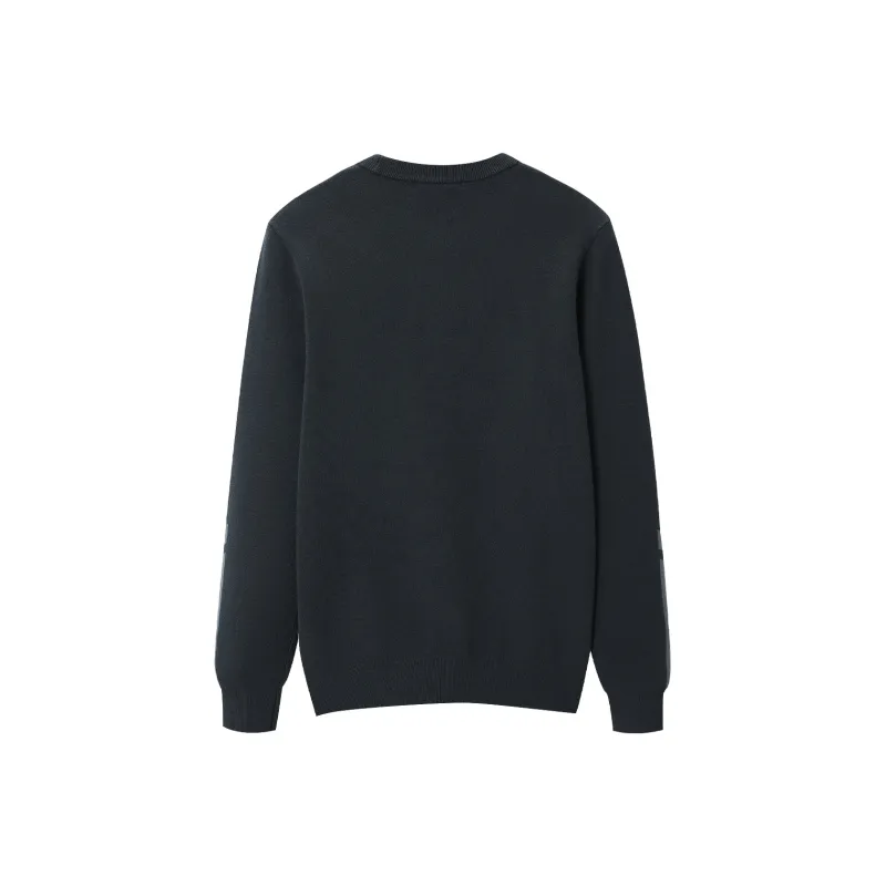HLA Knitwear Men Dark Gray Splicing 59-1