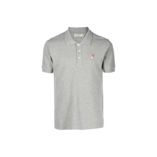 Maison Kitsune Polo Shirts Men Gray