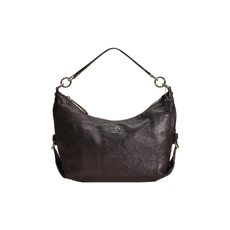 COACH Madison Leather Hobo Bag Shoulder Bag Crossbody Bag Large Size Women's Black-0