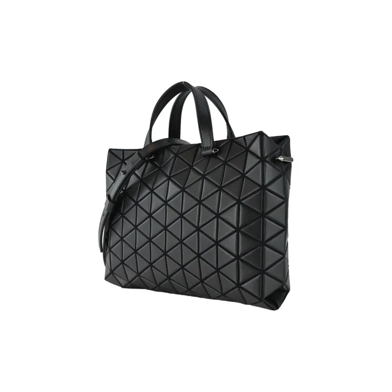 ISSEY MIYAKE TONNEAU MATTE Polyester Storage Bag One Shoulder Handbag Unisex Black-1