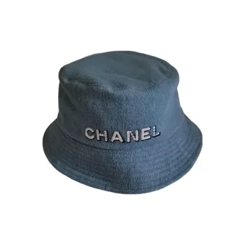 CHANEL Bucket Hats Women's Denim Blue