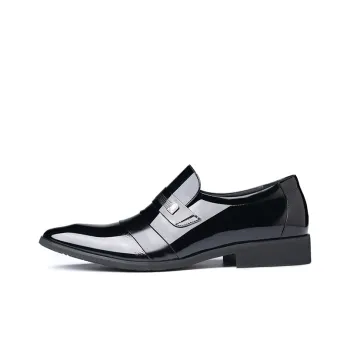 LAORENTOU Dress Shoes Men Low Top Black/Brown