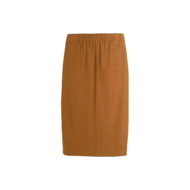 MISSSHINE Casual Long Skirts Women's Coffee-1