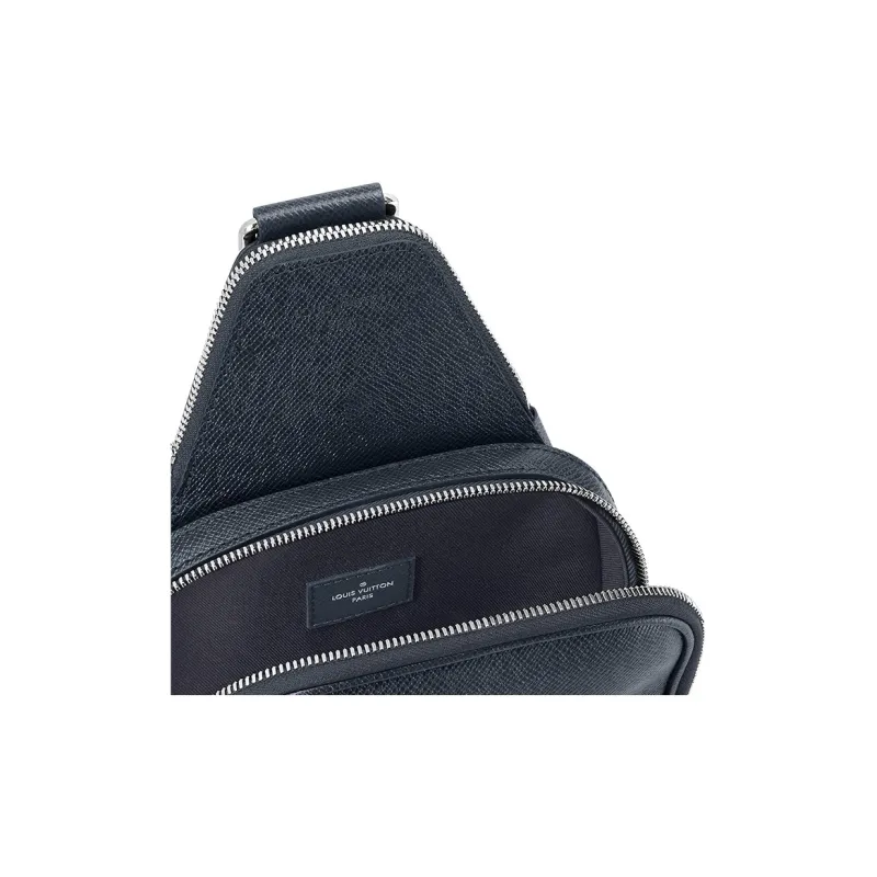 LOUIS VUITTON Avenue Cow Leather Sling Bag Crossbody Bag Shoulder Bag Regular Men's Dark Blue-5