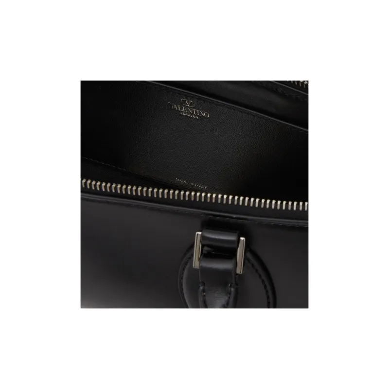 Valentino ROCKSTUD Calfskin Shoulder Bag Crossbody Bag Handbag Women's Black-5