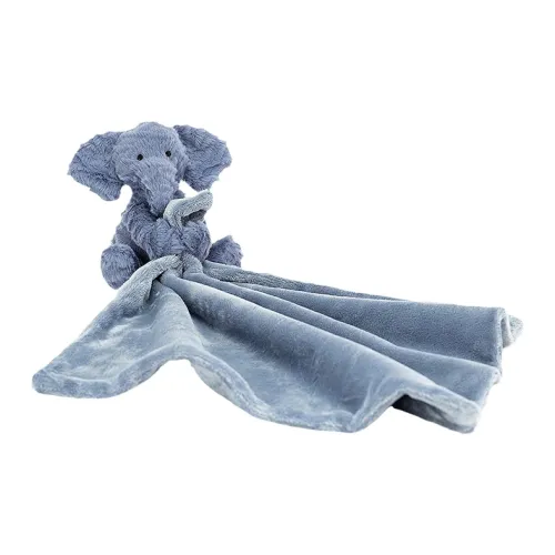 JELLYCAT Jungle Animal Collection Fuddlewuddle Elephant, Soothing Scarf Dolls Plush Doll 34cm High Towel 34cm Length