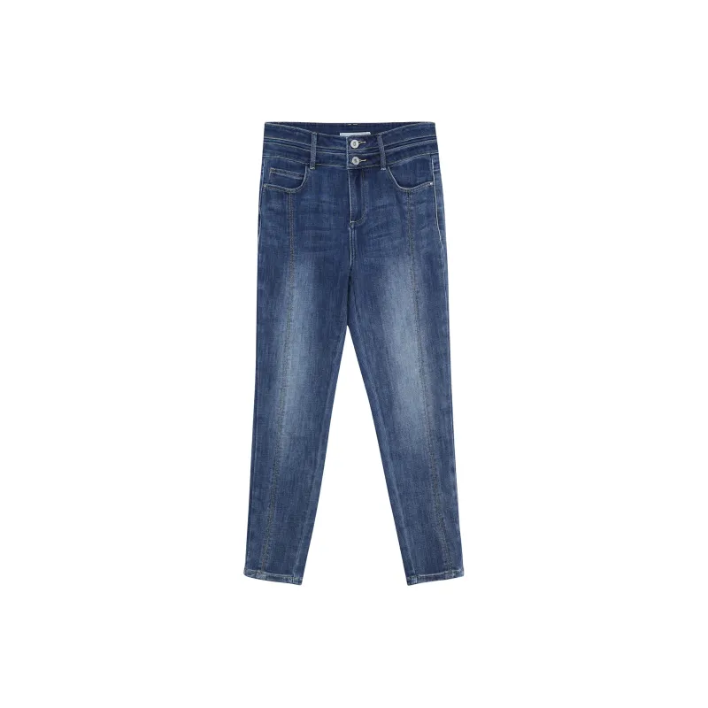 MIIDII Jeans Women's Gray Blue-1