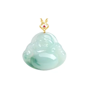 With The Heart Of The Jade Glutinous Jade Jadeite Necklaces Women's
