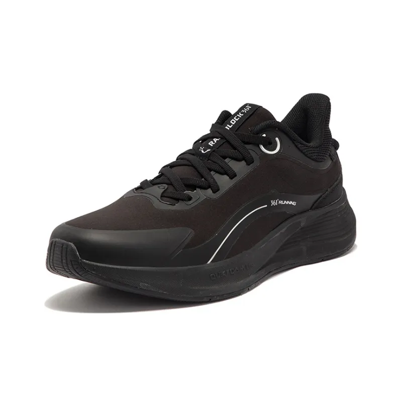 361° Feather Waterproof And Breathable Cushioning Wear Resistant Low Top Running Shoes Men's Obsidian Black-1