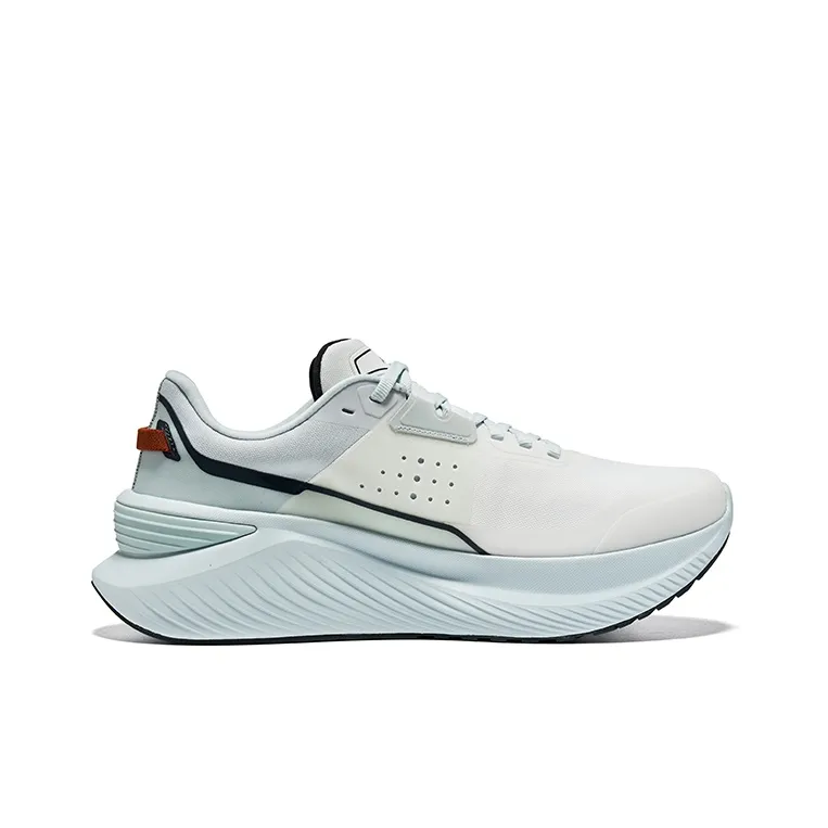 Saucony Shift Flow Abrasion Resistant Low Top Running Shoes Unisex White Blue-1
