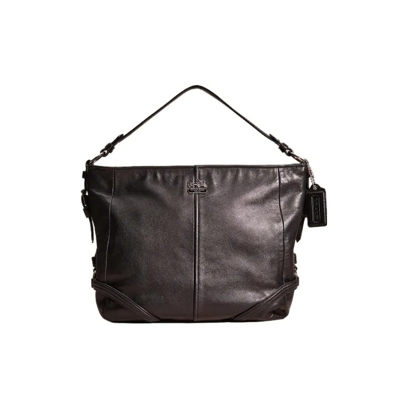 COACH Chelsea Leather Tote Bag Shopping Bag Handbag Shoulder Bag Large Size Women's Black-0