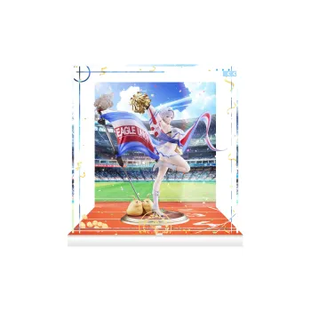 AOWOBOX Azur Lane Characters Alice Glint Azur Lane, Reno, Wave's Cheerleader Figure, Display Case Model Accessories