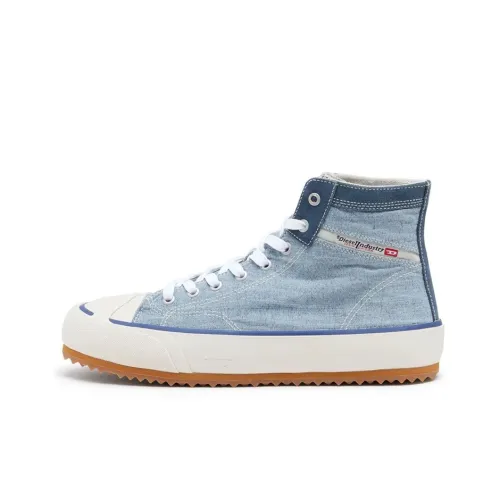 DIESEL S-Principia Skateboard Shoes Unisex High-Top Blue