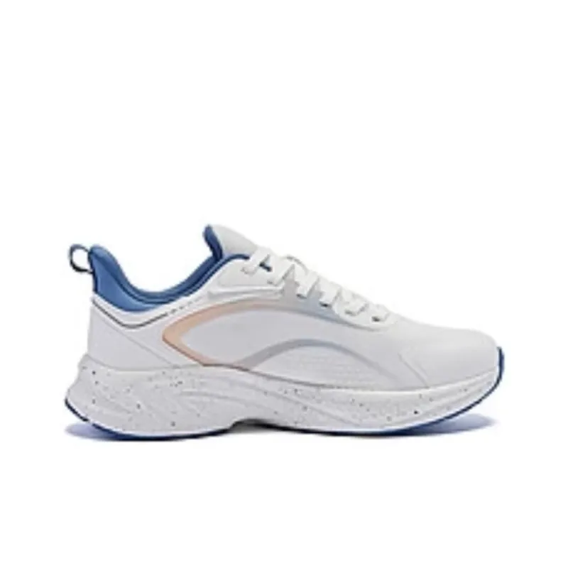QIAODAN Rain Wing 3.0 Cushioning Wear Resistant Low Top Running Shoes Men's White Blue-1