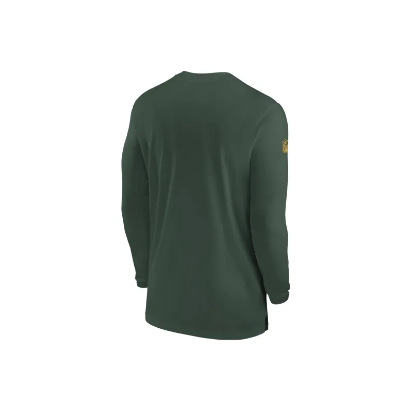 Nike Bay Packers Sideline Coach Men's Nike Dri FIT Nfl Long Sleeve Top-1