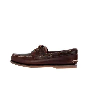 Timberland 3 Eye Lug Handsewn Boat Shoe 'Dark Brown'