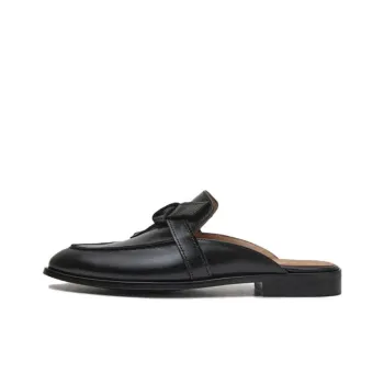 FLATTERED Wrap-toe Slippers 2cm Women's Black