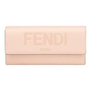 FENDI ROMA Leather Wallet Regular Women's Pink