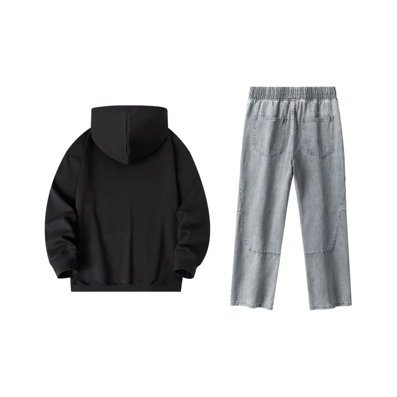 Hepburn Cat Sweatshirt Sets Unisex-1