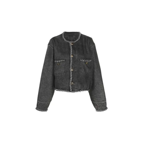 R13 Chain-embellished Denim Jacket